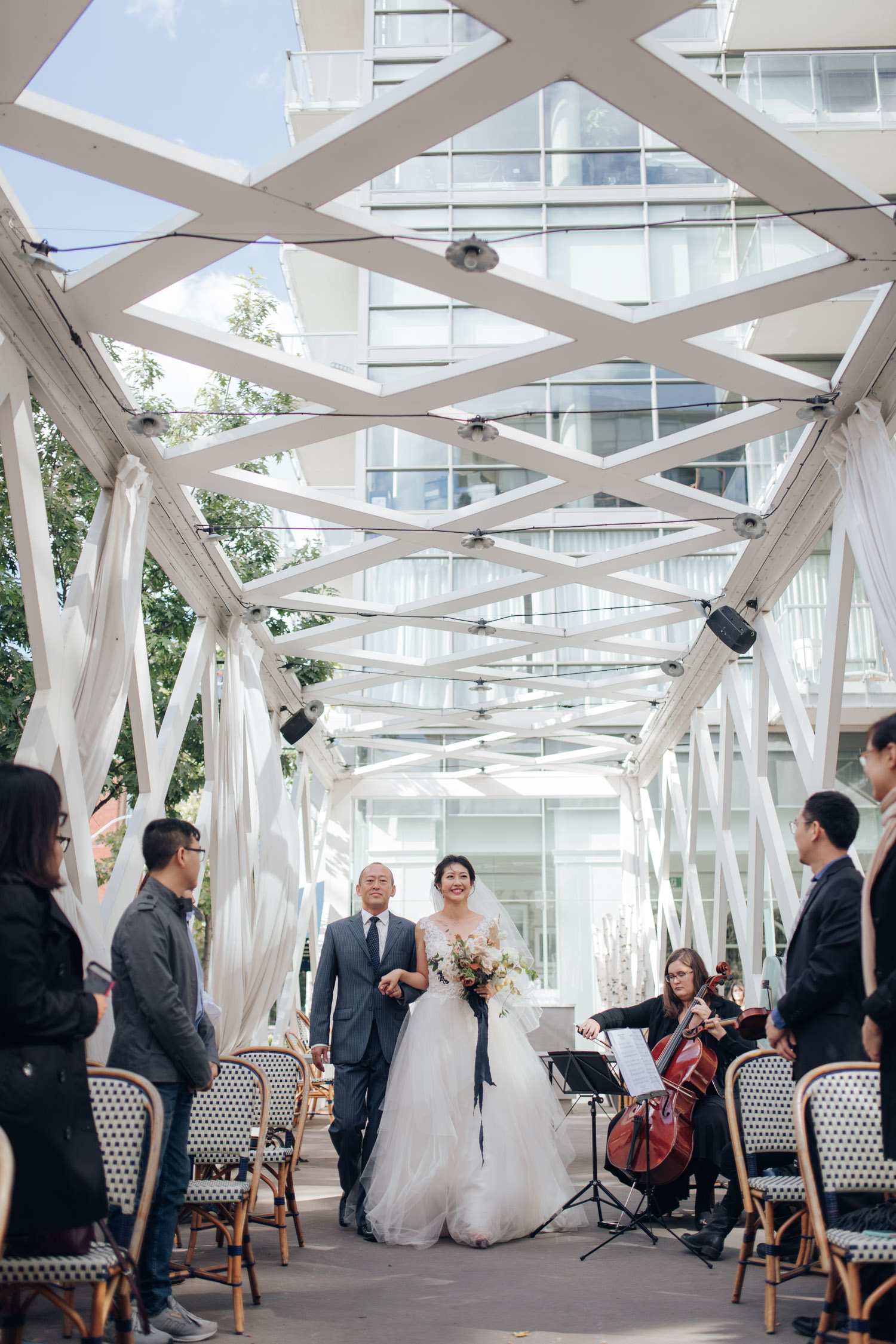 Toronto Colette grand cafe Wedding Ceremony Aile