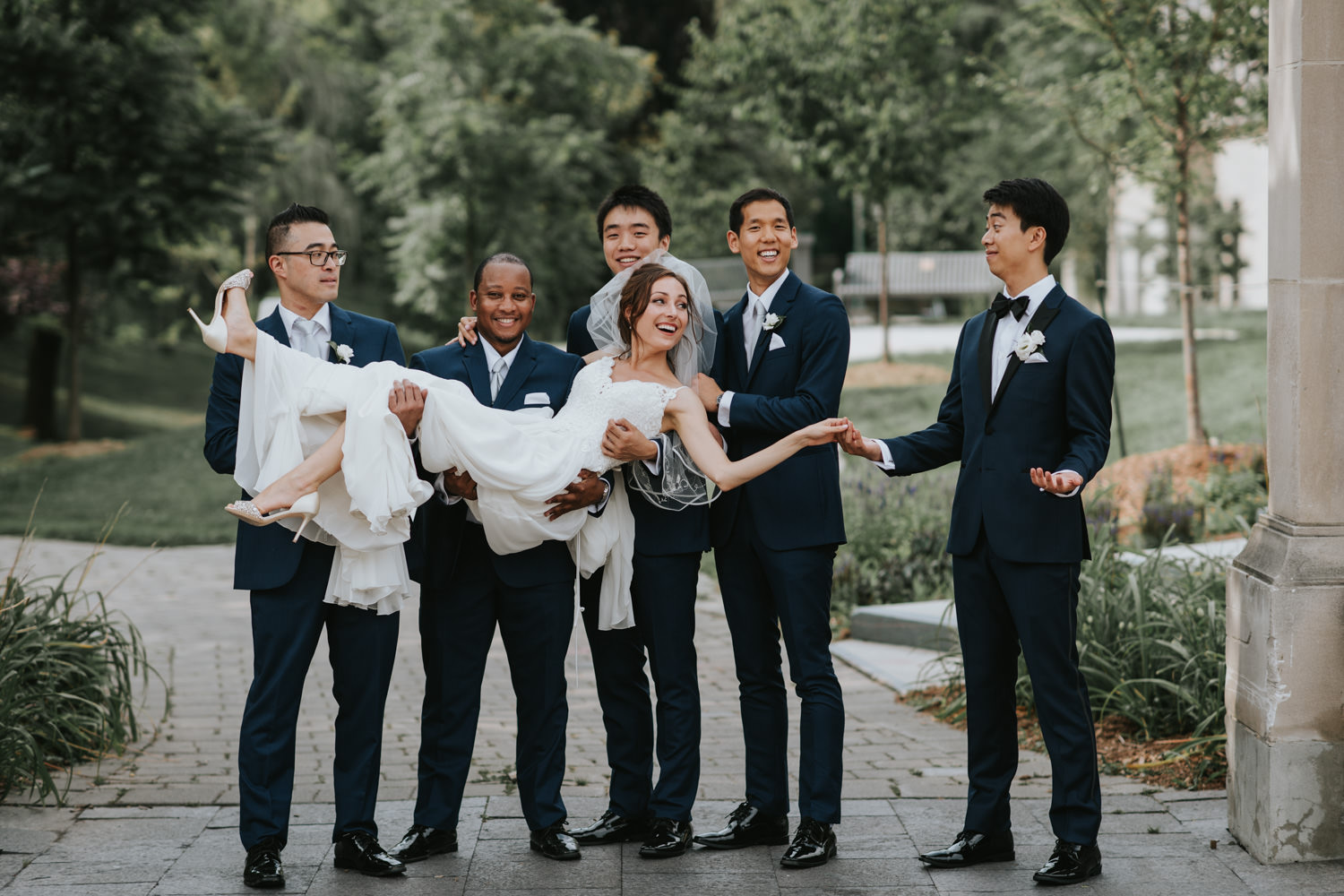 Philosopher's Walk Wedding Party Photo