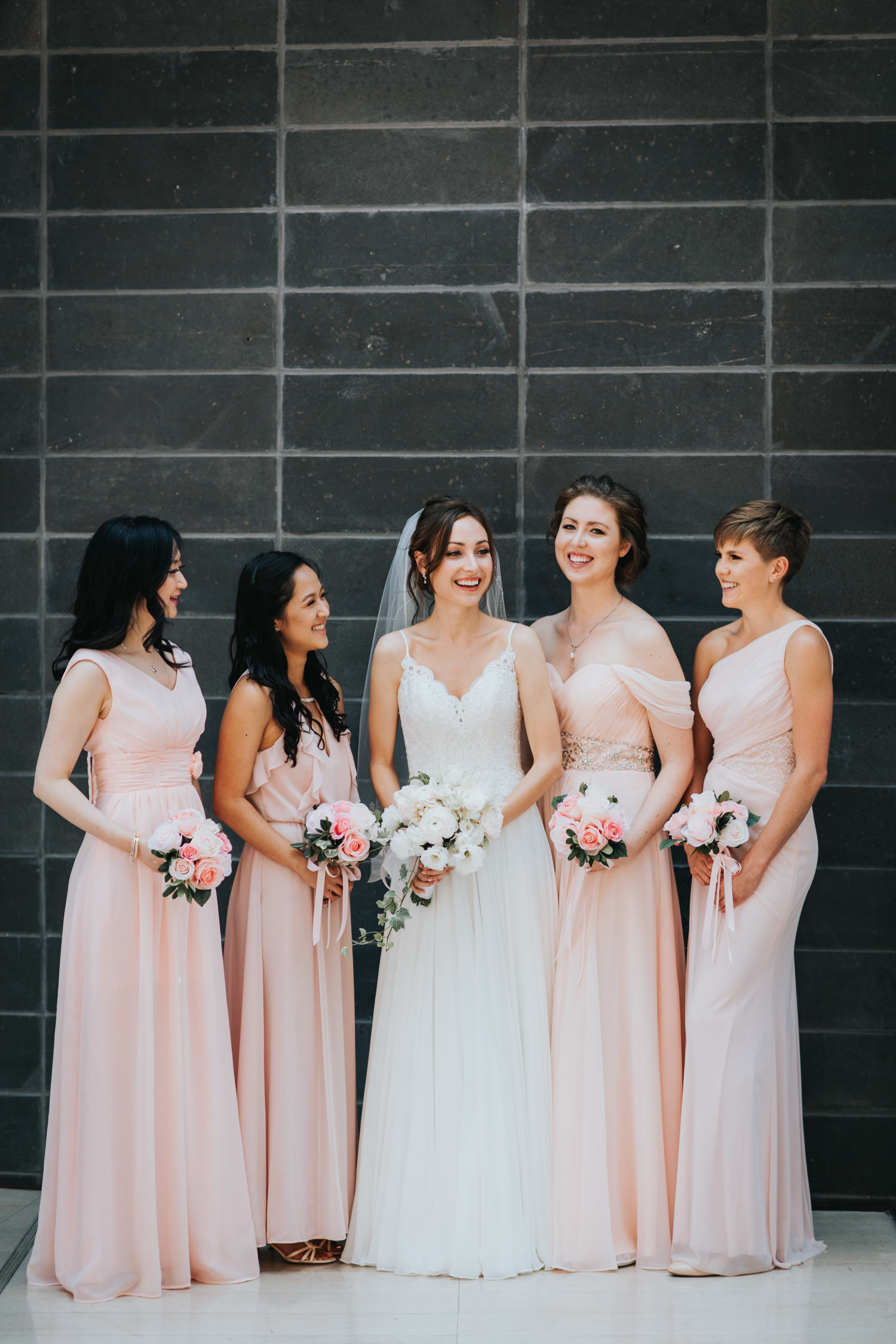 Toronto RCM Atrium Wedding Bridal Party Photo