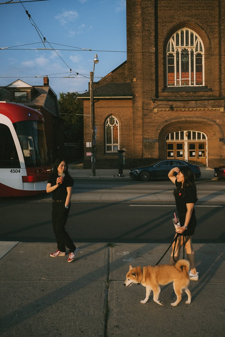 Editorial engagement portrait, East Chinatown, Toronto