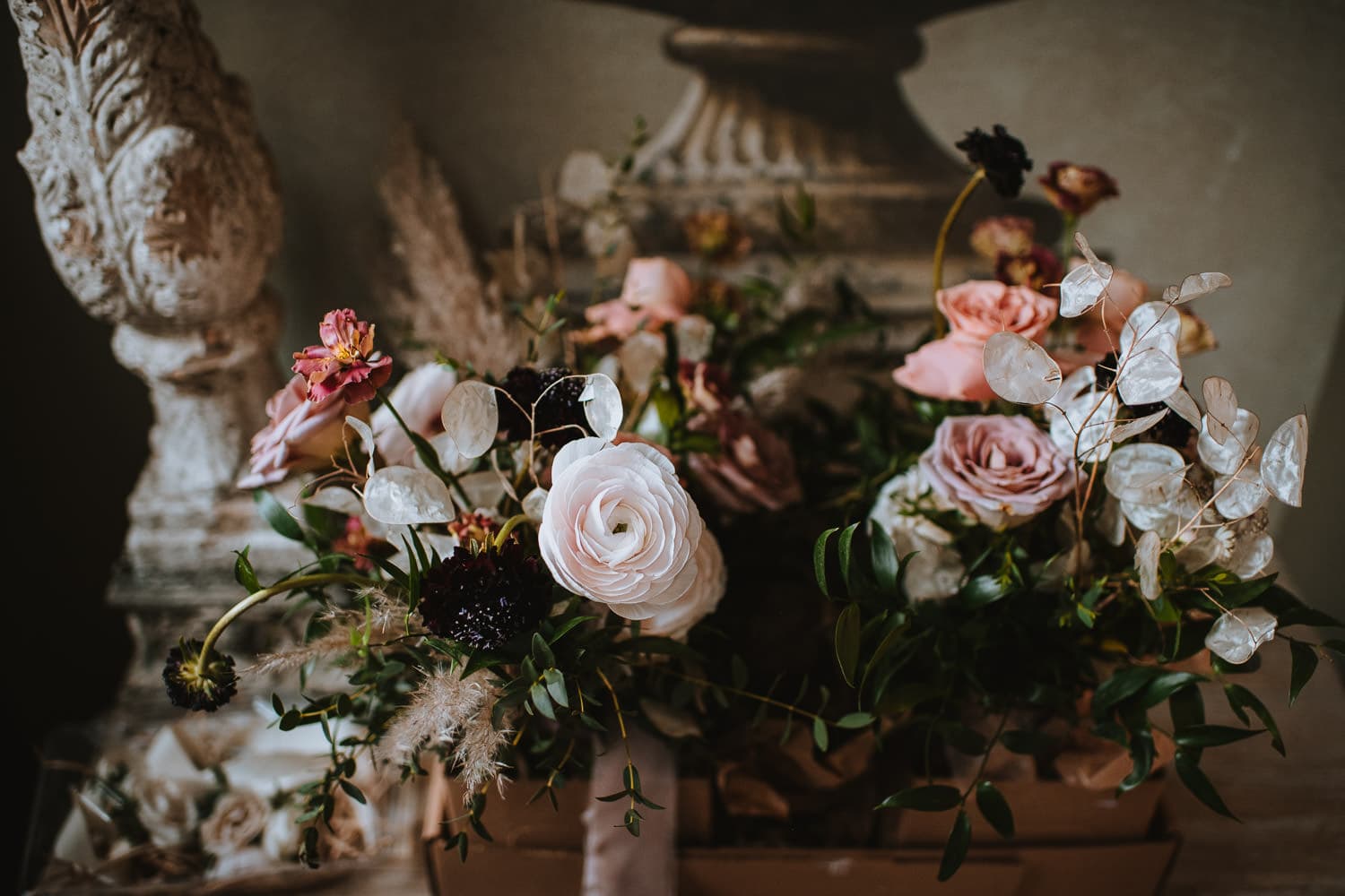 Boho autumn wedding flowers