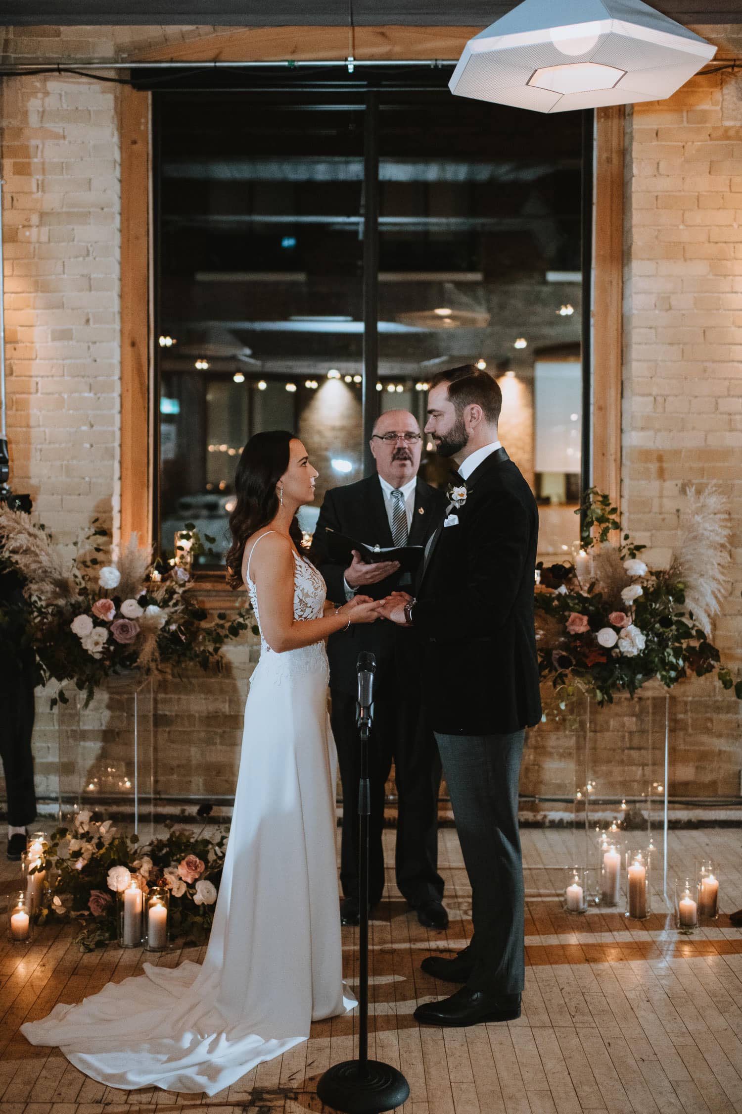 Ring exchange at the Second Floor Events wedding